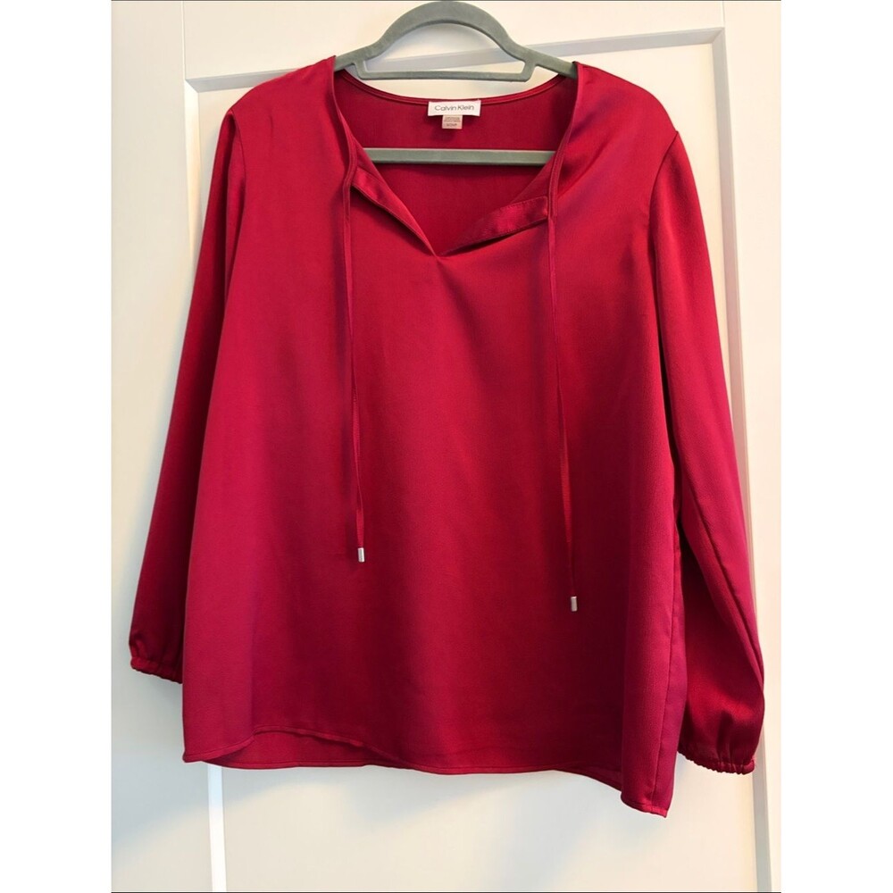 Calvin Klein Women's Tie-Front Blouse